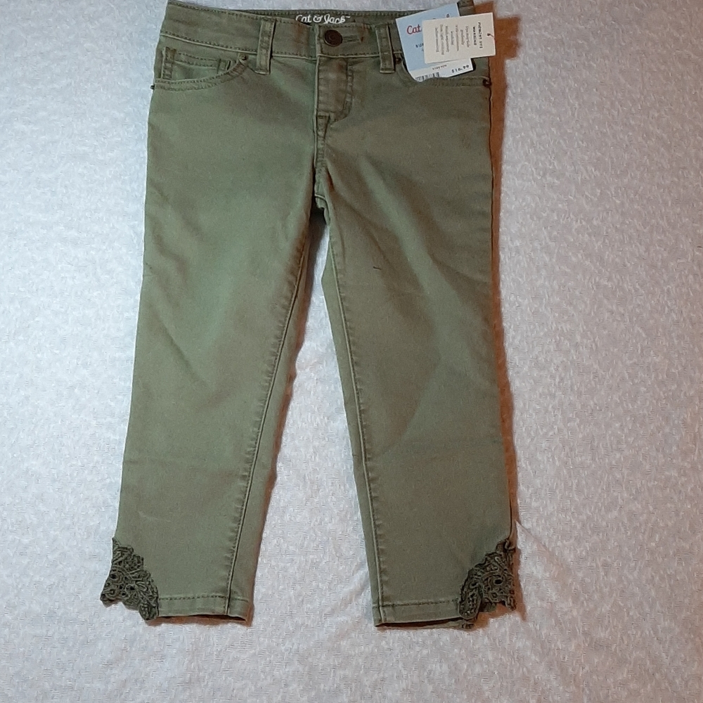 Cat & Jack light green jeans.